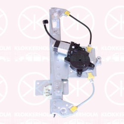 Window Regulator, with electric motor, Electric, Right Rear, 827008880R (RENAULT)