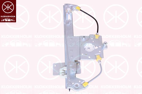 Window Regulator, Electric, Left Rear, 827010501R (RENAULT)