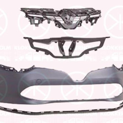 Bumper, w/primer, Front, Trim Level: KOMPLET, 62 02 208 26R (RENAULT), 62 02 265 17R (RENAULT)