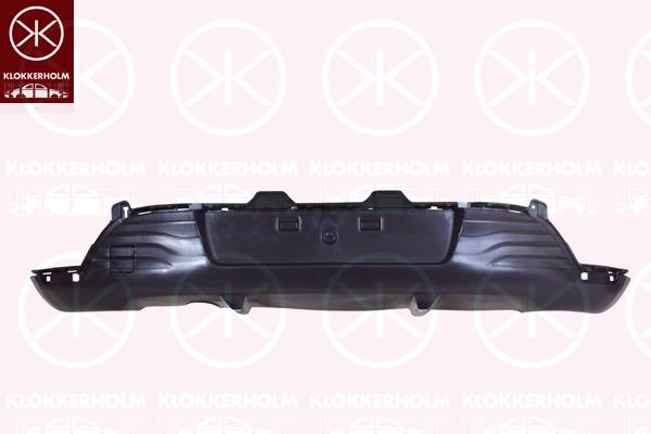 Bumper, Blank, Rear, black, Lower Section, 85 02 214 56R (RENAULT)