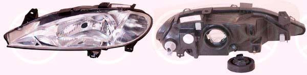 Headlight, H4, for vehicles with headlight levelling, T.Y.C, Left, Illuminance [lx]: 17.5, 260609556R (RENAULT), 77 01 047 093 (RENAULT)