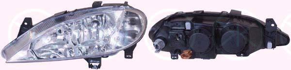 Headlight, H7/H1, for vehicles with headlight levelling, Valeo, Right, Illuminance [lx]: 20, 260103707R (RENAULT), 77 01 047 180 (RENAULT)