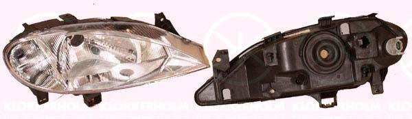 Headlight, H4, for vehicles with headlight levelling, Valeo, Left, Illuminance [lx]: 20, 260609556R (RENAULT), 77 01 047 093 (RENAULT)