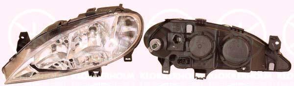 Headlight, H7/H1, for vehicles with headlight levelling, Left, Illuminance [lx]: 20, 260607124R (RENAULT), 77 01 047 184 (RENAULT)