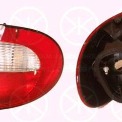 Tail Light Assembly, without bulb holder, white/red, Left, 77 00 428 320 (RENAULT)