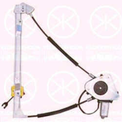 Window Regulator, 2-dr, OE-type, with electric motor, Electric, Left, 7700834394 (RENAULT), 8200038151 (RENAULT)