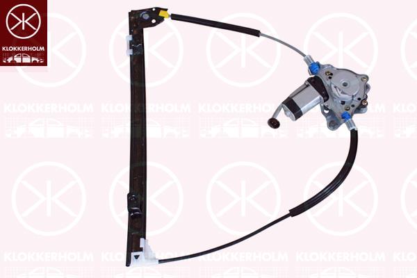 Window Regulator, 4/5-drs, OE-type, with electric motor, Electric, Right Front, 77 00 834 346 (RENAULT)