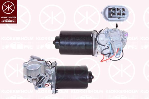 Wiper Motor, Front, Voltage [V]: 12, 77 01 204 818 (RENAULT), 7701204818 (RENAULT)