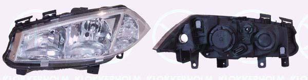 Headlight, H7/H1, for vehicles with headlight levelling, Depo, for right-hand traffic, Left, Illuminance [lx]: 20, 260604235R (RENAULT), 77 01 064 018 (RENAULT), 77 01 054 655 (RENAULT)