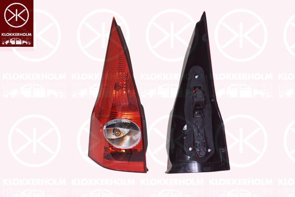 Tail Light Assembly, with bulb holder, Left, Hella, 82 00 142 684 (RENAULT)