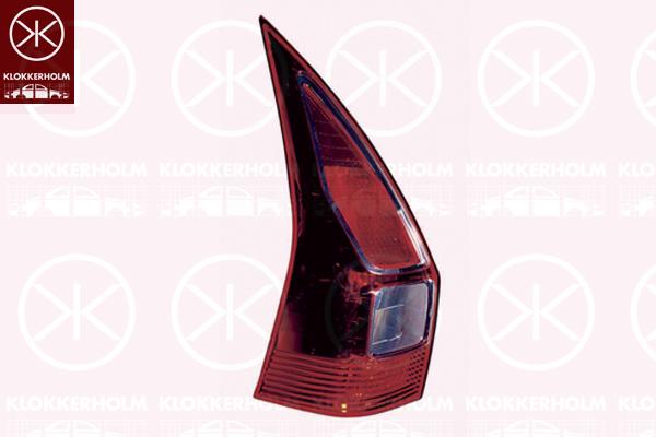 Tail Light Assembly, without bulb holder, Left, 82 00 417 349 (RENAULT)