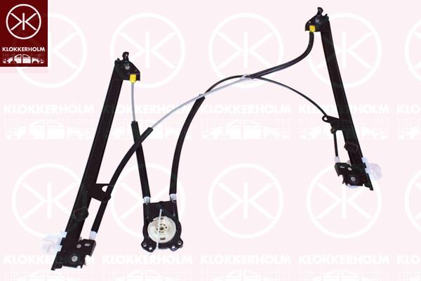 Window Regulator, OE-type, without electric motor, Electric, Right, Trim Level: CoupÃ©, 82 00 325 137 (RENAULT), 82 01 010 927 (RENAULT)