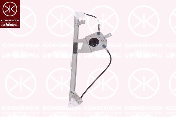 Window Regulator, OE-type, without electric motor, Electric, Right Rear, 82 00 020 873 (RENAULT), 82 00 028 068 (RENAULT), 82 01 010 921 (RENAULT)