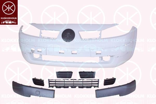 Bumper, Front, Full Body Section, w/primer, 62 02 262 36R (RENAULT)