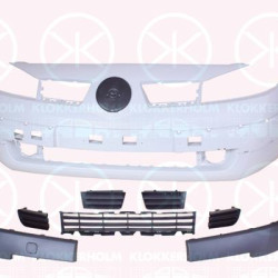 Bumper, Front, Full Body Section, w/primer, 62 02 262 36R (RENAULT)