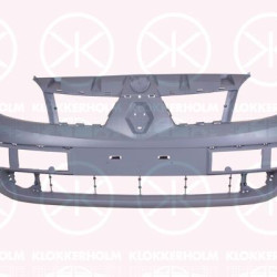 Bumper, w/primer, Front, with hole(s) for fog lights, with holes for trim/protective strip, 77 01 474 769 (RENAULT)