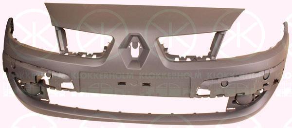 Bumper, w/primer, Front, with arrangement for front fog light, 77 01 477 299 (RENAULT)