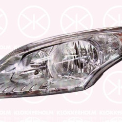 Headlight, Left, Illuminance [lx]: 25, H7/H7, P21W, with motor for headlamp levelling, 26 06 074 49R (RENAULT), 260605985R (RENAULT)