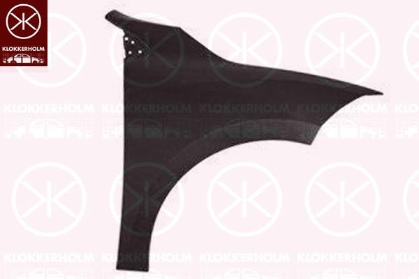 Wing, Right Front, Steel, Zinc-coated, 63 10 000 047R (RENAULT), 63 10 100 047R (RENAULT)