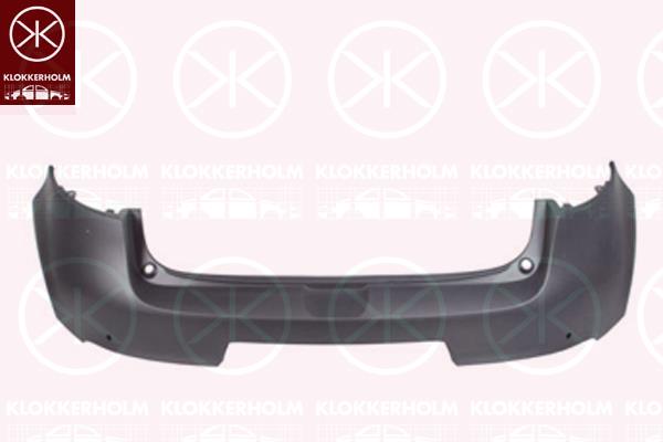 Bumper, Trim Level: Sports Line, Rear, w/primer, 5-drs, 85 02 227 01R (RENAULT)