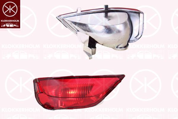 Rear Fog Light, without bulb holder, Left, 265855907R (RENAULT)