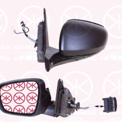 Exterior Mirror, Left, Electronically foldable, for vehicles with drive assistance system, Number of pins: 9, Number of pins: 4, w/primer, with reading light, Heatable, Aspherical, 963732210R (RENAULT), 963669335R (RENAULT), 963022763R (RENAULT), 963023640R (RENAULT), 963024954R (RENAULT)