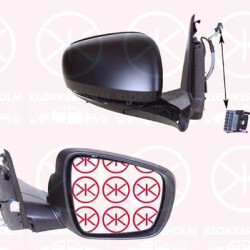 Exterior Mirror, Right, Electronically foldable, for vehicles with drive assistance system, Number of pins: 11, Number of pins: 4, w/primer, with thermo sensor, with reading light, Heatable, Aspherical, 963743020R (RENAULT), 963011516R (RENAULT), 963018662R (RENAULT), 963657141R (RENAULT)