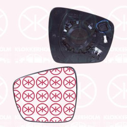 Mirror Glass, exterior mirror, Left, for vehicles with drive assistance system, Heatable, Aspherical, 963669335R (RENAULT), 96 36 693 35R (RENAULT)