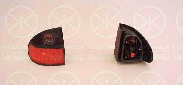 Tail Light Assembly, without bulb holder, Right, Outer section, 77 01 038 274 (RENAULT), 7701038274 (RENAULT)