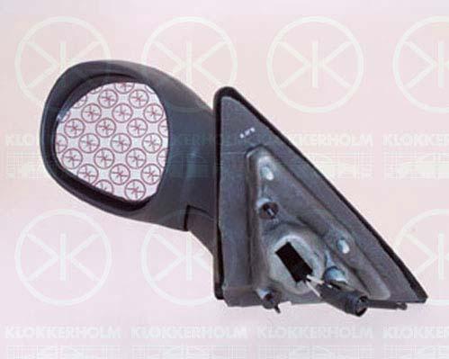 Exterior Mirror, Control: cable pull, Convex, Right, 77 00 818 977 (RENAULT)