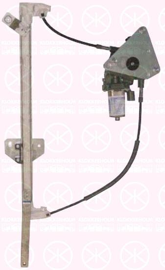 Window Regulator, 4-dr, with electric motor, without comfort function, Electric, Left Rear, 60 25 300 811 (RENAULT)