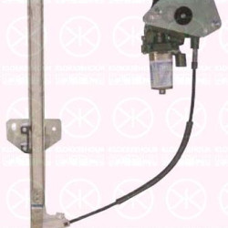 Window Regulator, 4-dr, with electric motor, without comfort function, Electric, Left Rear, 60 25 300 811 (RENAULT)