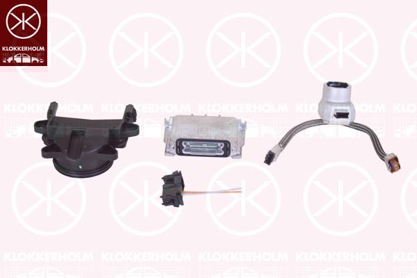 Ballast, gas discharge lamp, Valeo, 77 01 476 912 (RENAULT), 77 01 476 972 (RENAULT)