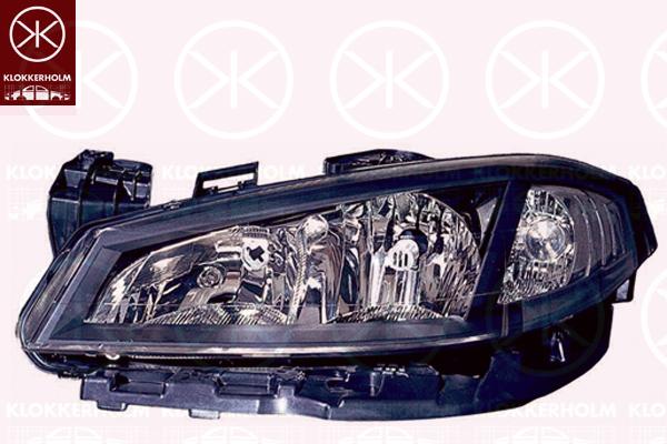 Headlight, H7/H1, for vehicles with headlight levelling, Left, Illuminance [lx]: 17.5, 77 01 061 669 (RENAULT)