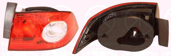 Tail Light Assembly, without bulb holder, Right, Outer section, 82 00 262 668 (RENAULT)