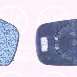 Mirror Glass, exterior mirror, Right, Blue-tinted, Heatable, Convex, 77 01 049 062 (RENAULT), 7701049066 (RENAULT)