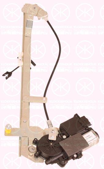 Window Regulator, Right Rear, Electric, with comfort function, with electric motor, Number of pins: 6, 82 00 305 721 (RENAULT)