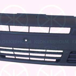 Bumper, Front, grey, with hole(s) for fog lights, 62651 00QAH (NISSAN), 77 00 313 259 (RENAULT), 8477261 (RENAULT)