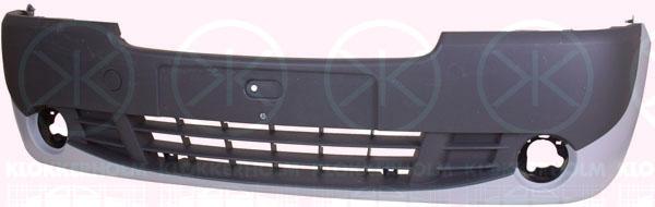 Bumper, w/primer, Front, with hole(s) for fog lights, 77 01 066 115 (RENAULT), 77 01 066 118 (RENAULT), 7701066116 (RENAULT)