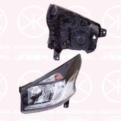 Headlight, Left, Model Year to: 2021, Illuminance [lx]: 17.5, H4, with motor for headlamp levelling, Hella, 26 06 017 84R (RENAULT), 260600500R (RENAULT), 260601784R (RENAULT)