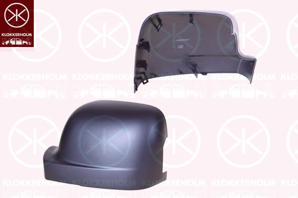 Housing, exterior mirror, Left, Grained, 963738533R (RENAULT)