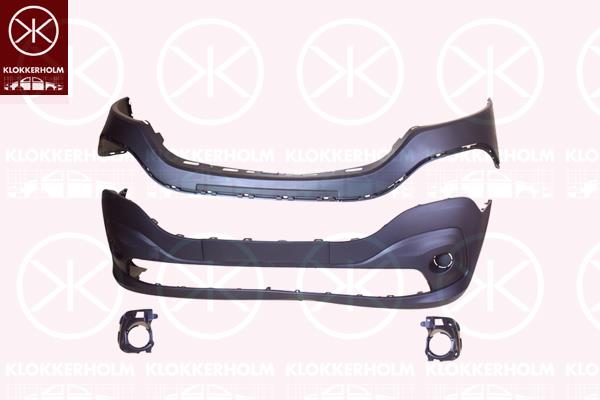 Bumper, Partial primed, Front, 62 02 269 69R (RENAULT), 62022 00Q0B (NISSAN)