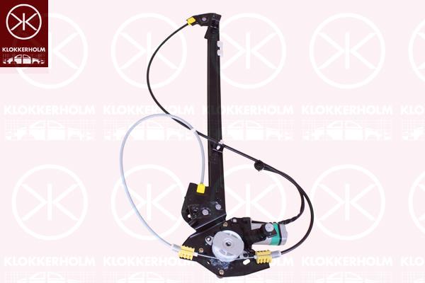 Window Regulator, OE-type, with electric motor, without comfort function, Electric, Left Front, Number of pins: 2, 8200485232 (RENAULT)