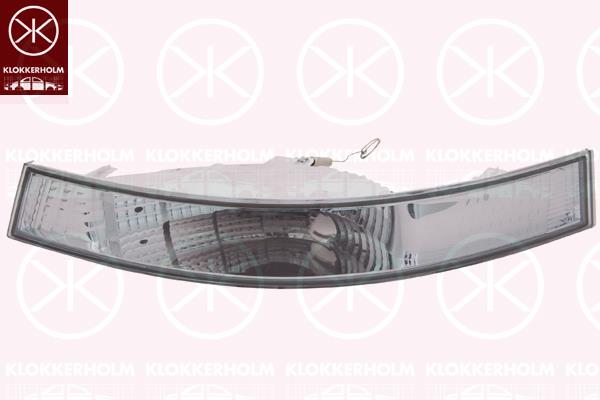 Direction Indicator, without bulb holder, white, Right, 26130-00QAB (NISSAN), 82 00 163 919 (RENAULT)