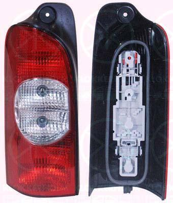 Tail Light Assembly, with bulb holder, white/red, Left, 82 00 171 472 (RENAULT), 09109957 (OPEL), 44 01 957 (OPEL)