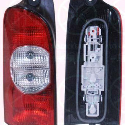 Tail Light Assembly, with bulb holder, white/red, Left, 82 00 171 472 (RENAULT), 09109957 (OPEL), 44 01 957 (OPEL)