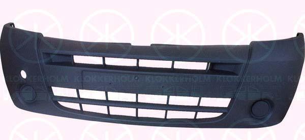 Bumper, Front, grey, 62651 00QAD (NISSAN), 62651 00QAE (NISSAN), 82 00 197 134 (RENAULT)