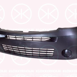 Bumper, Front, black, 82 00 394 563 (RENAULT)