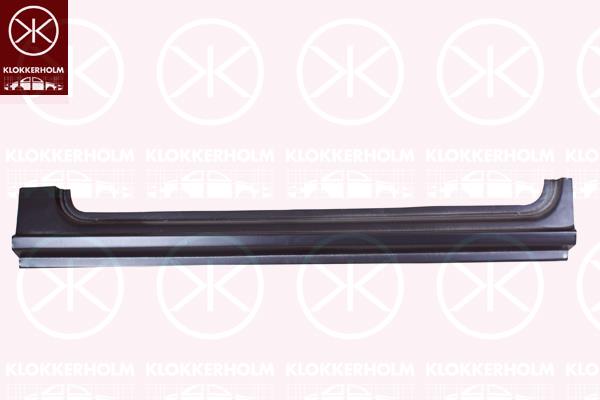 Rocker Panel, Right, for vehicles with sliding door, lateral installation, Repair Panel, Height [cm]: 24, 