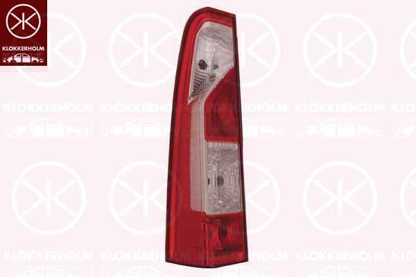 Tail Light Assembly, without bulb holder, Left, 26 55 500 23R (RENAULT), 44 19 378 (OPEL), 93197460 (OPEL)